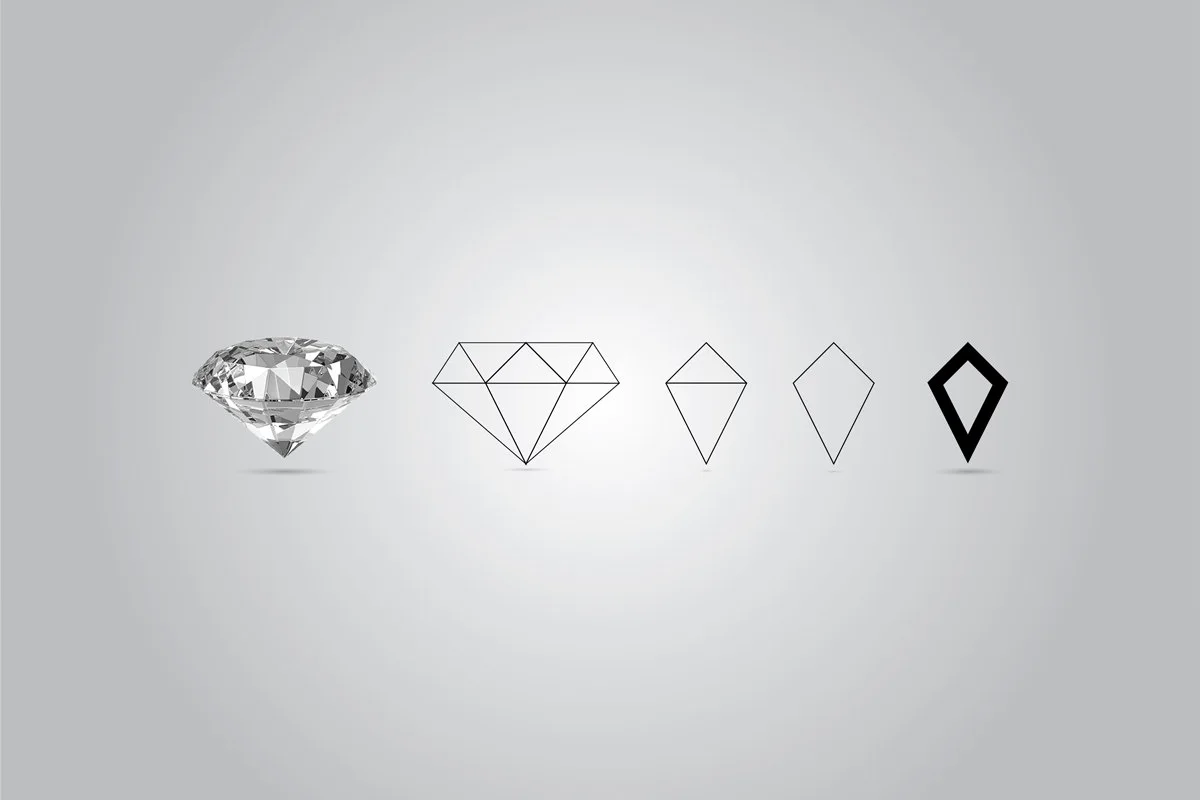 dentorium02 rebranding stomatološke ordinacije elementi dijamanta