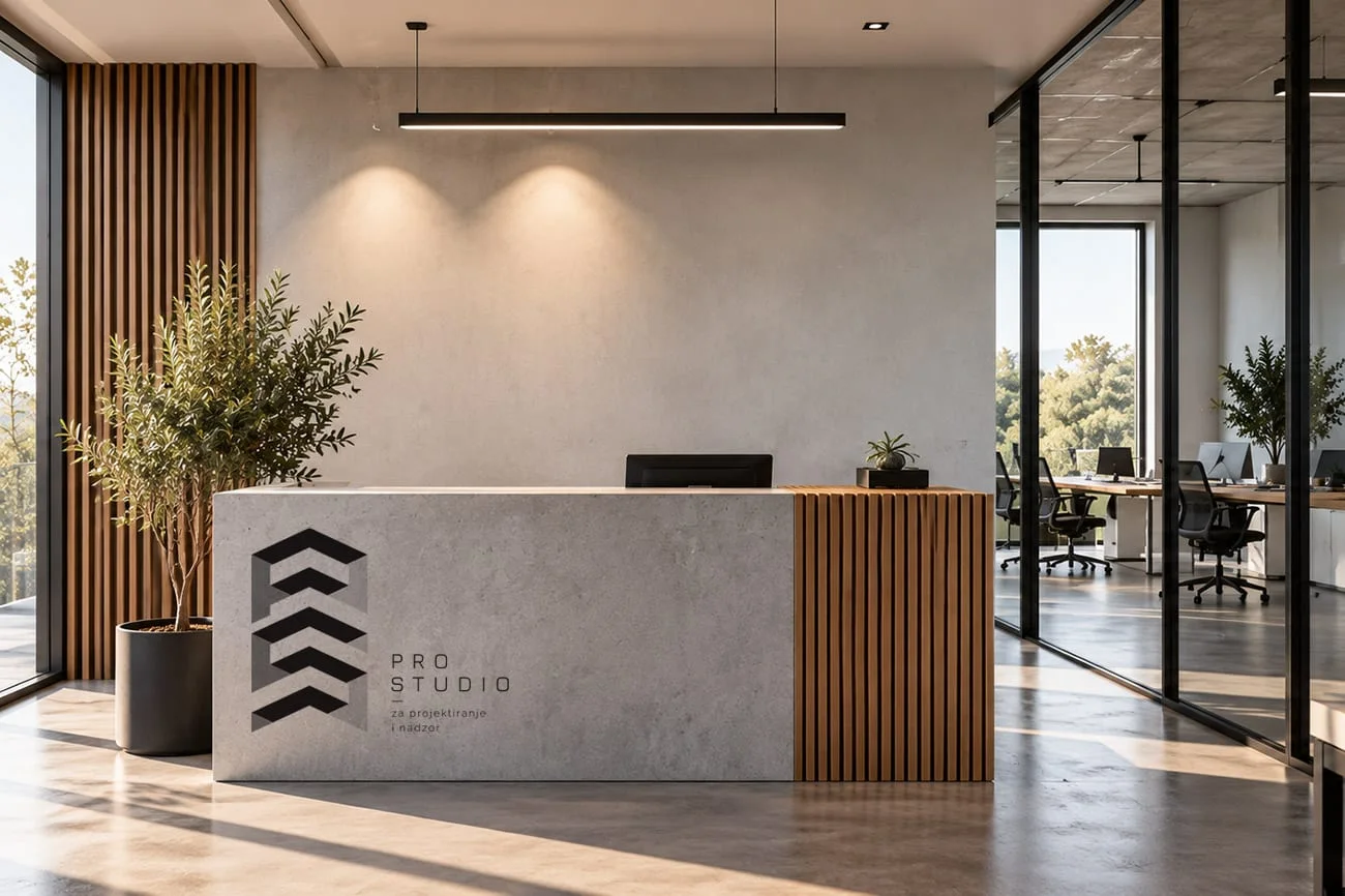 office-mockup-branding-logo vizualni identitet u uredu