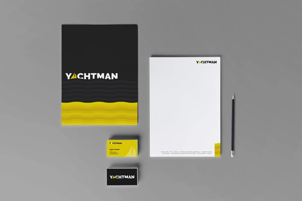 yachtman02 vizualni identitet tvrtke memorandum i mapa